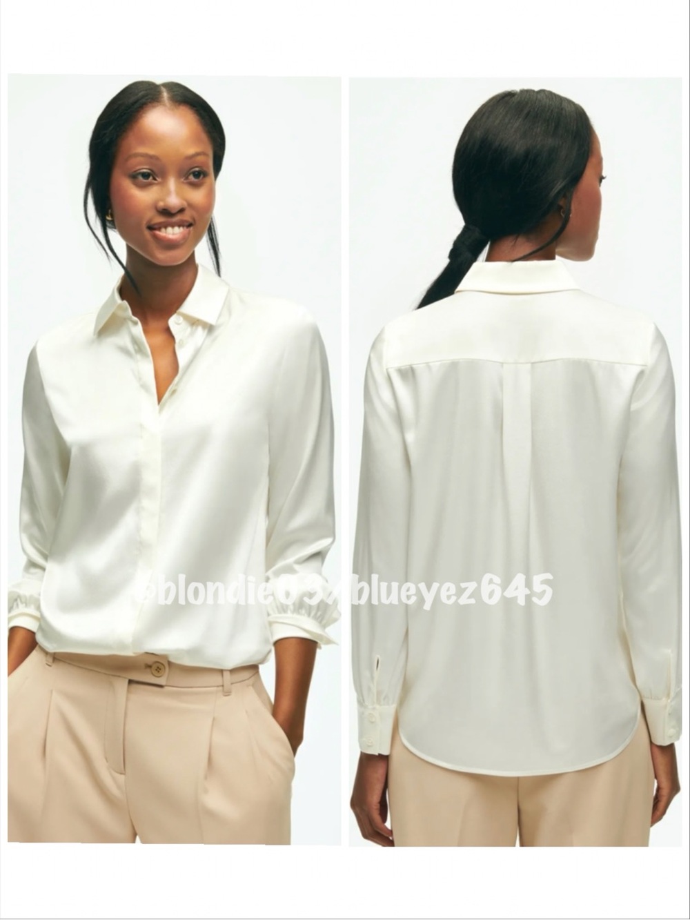 Brooks Brothers Stretch Silk Blouse 4